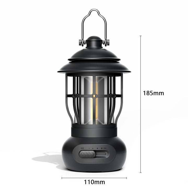 Vintage USB Rechargeable Outdoor Camping Lantern Light