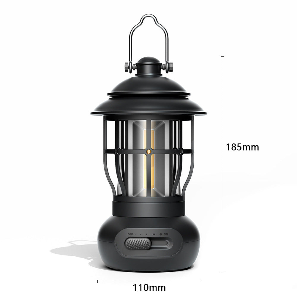 Vintage USB Rechargeable Outdoor Camping Lantern Light