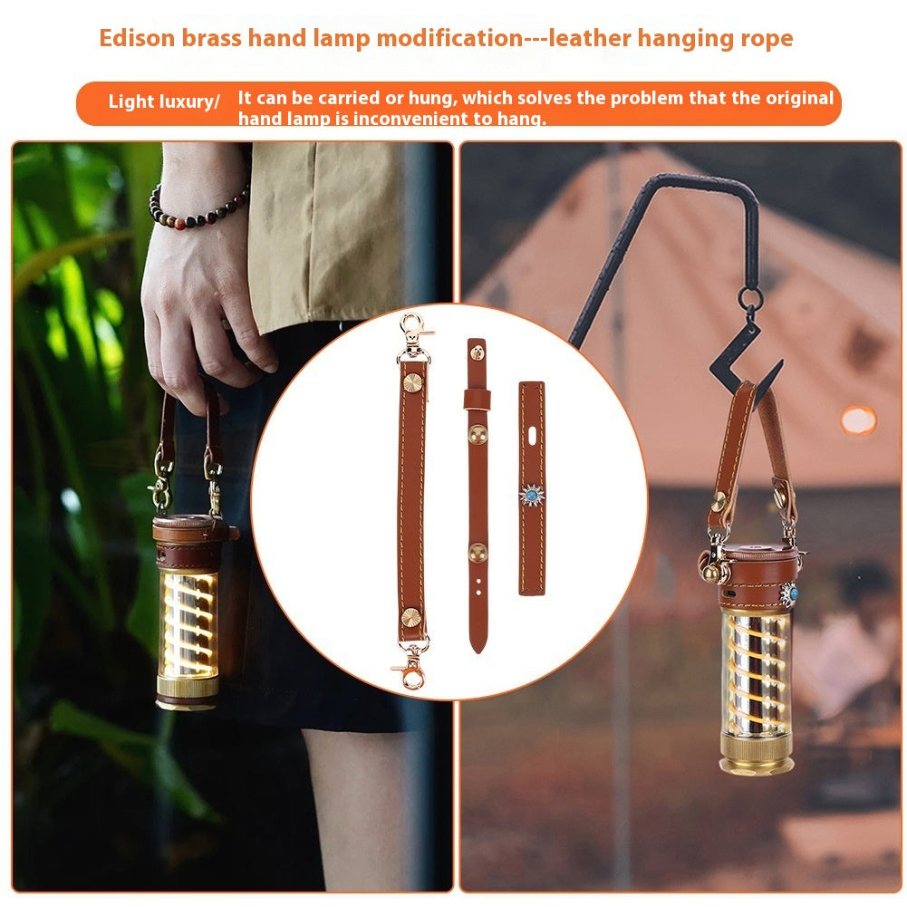 Beibang Edison Camping Lantern 3-Piece Set With Leather Rope