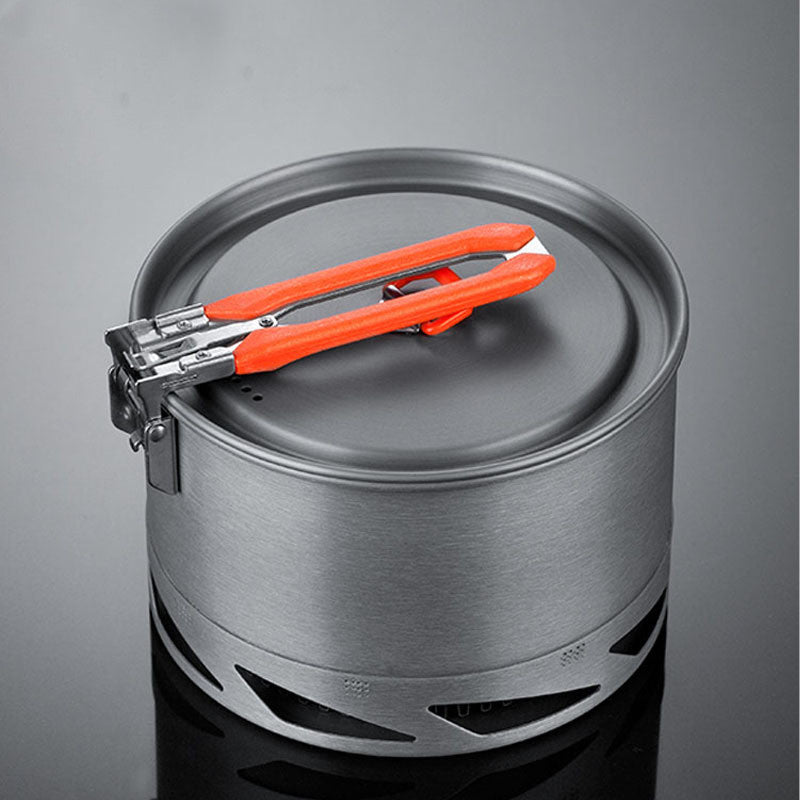 Camping Cookware Set Heat Exchanger Pot Kettle