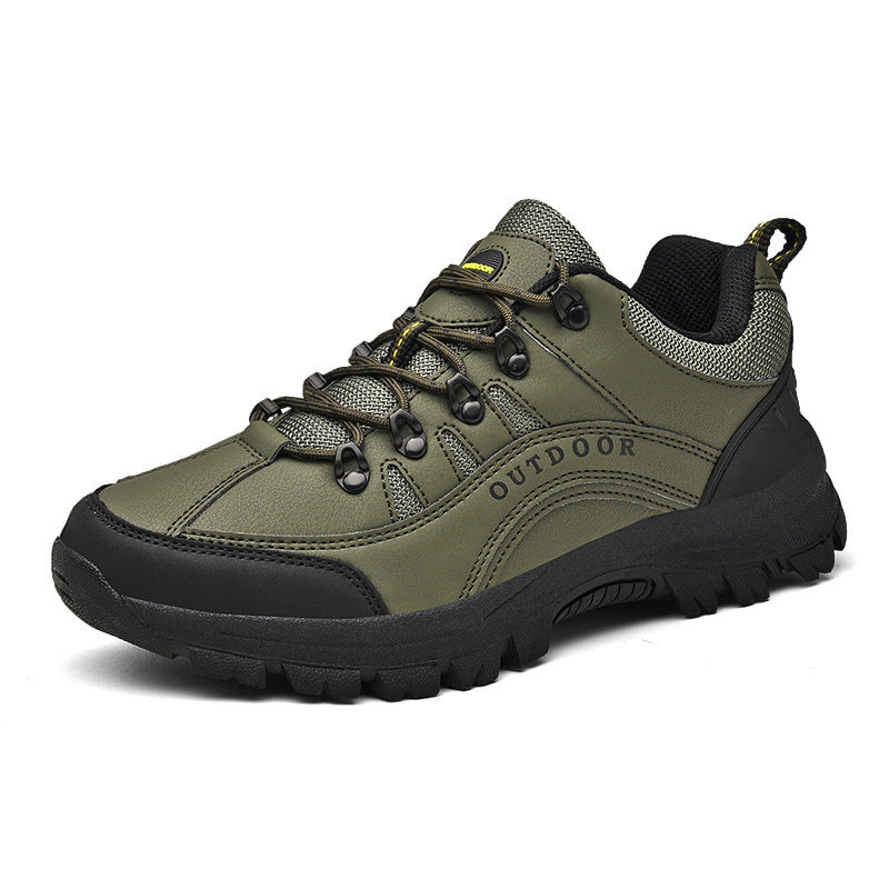 Men’s Leather Low-Top Autumn Winter Hiking Shoes