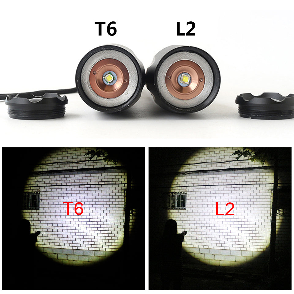 Rechargeable Waterproof Super Bright Tactical Camping Flashlight