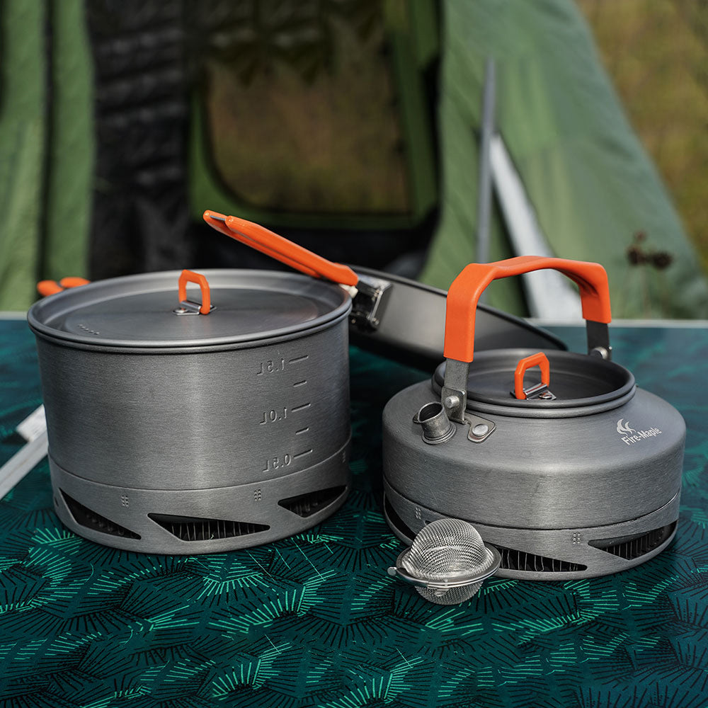 Portable Outdoor Camping Cookware Heat Set