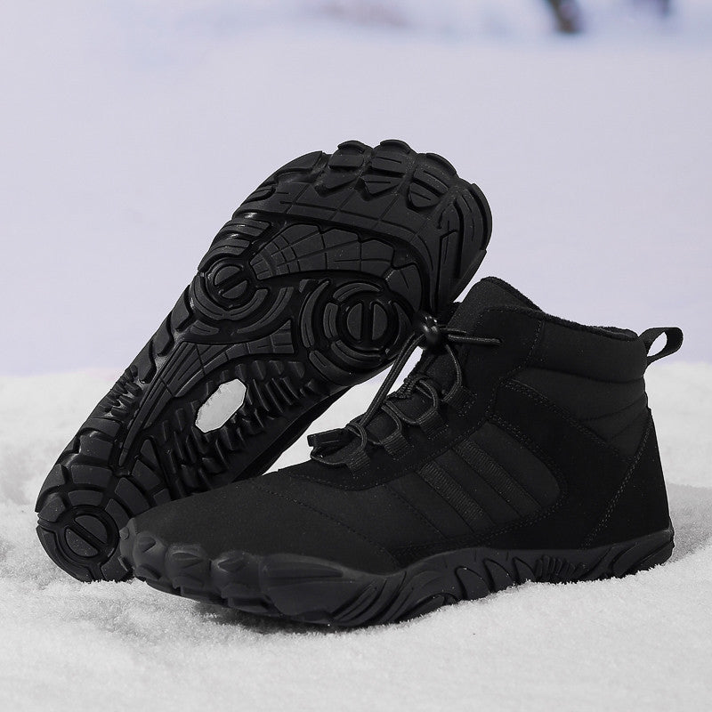 High-Top Snow Hiking Boots Warm Velvet Lined