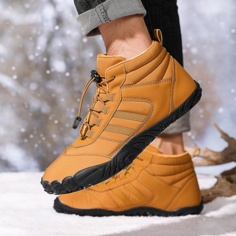 High-Top Snow Hiking Boots Warm Velvet Lined