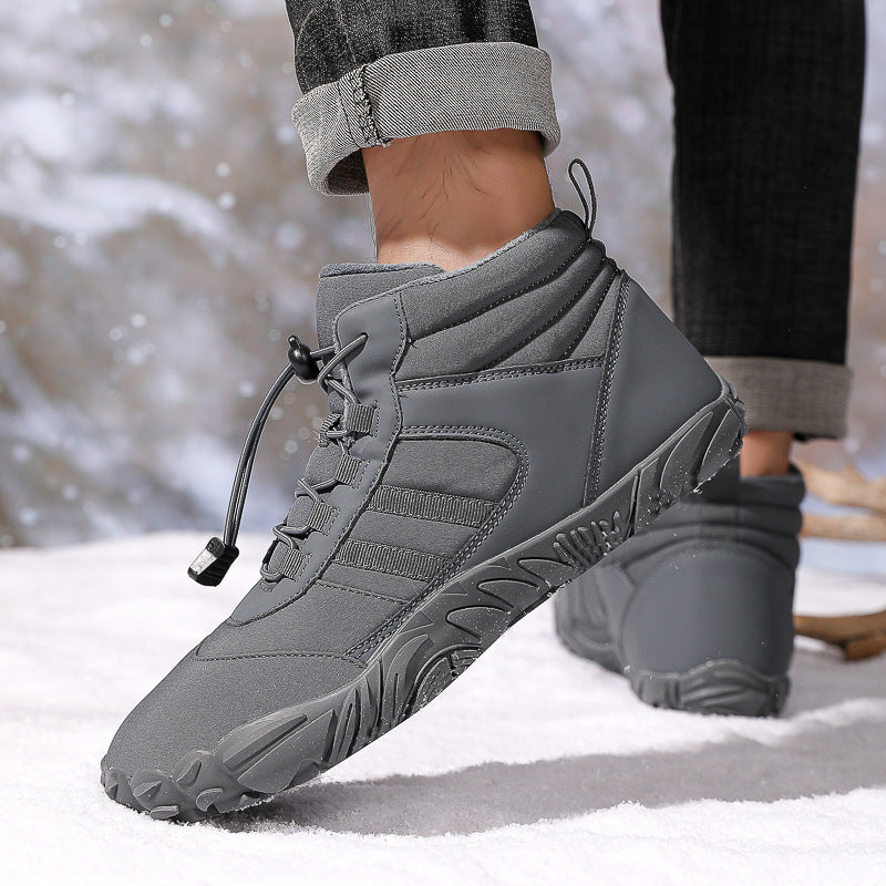 High-Top Snow Hiking Boots Warm Velvet Lined