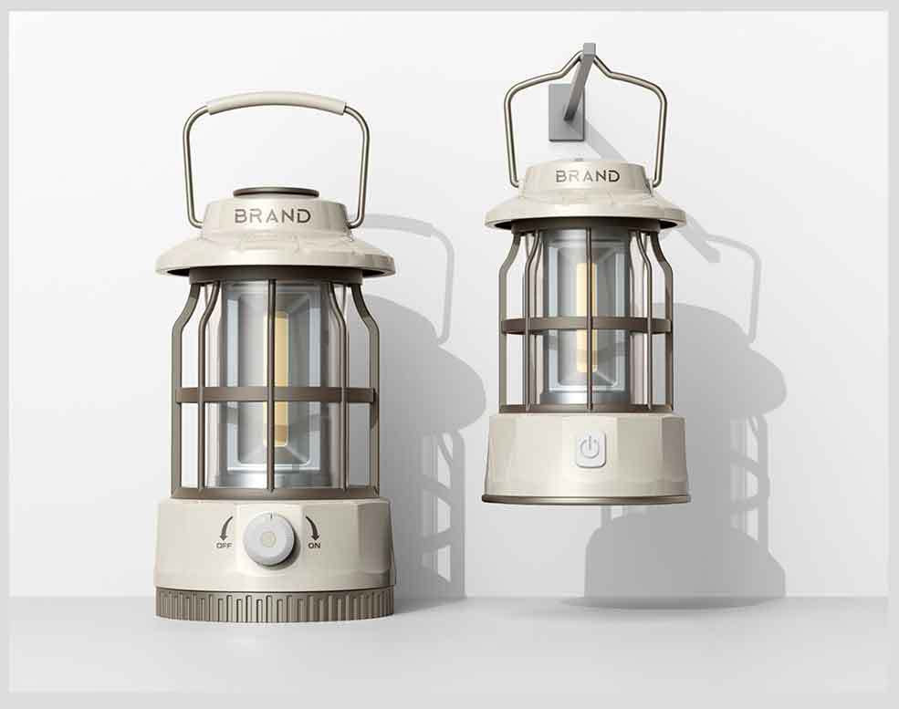 Vintage USB Rechargeable Outdoor Camping Lantern Light