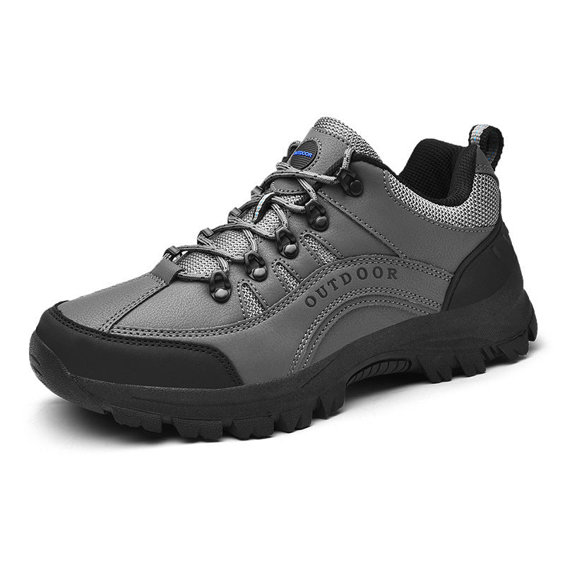Men’s Leather Low-Top Autumn Winter Hiking Shoes