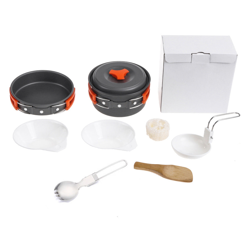 Outdoor Camping Cookware Set For 1-2 People