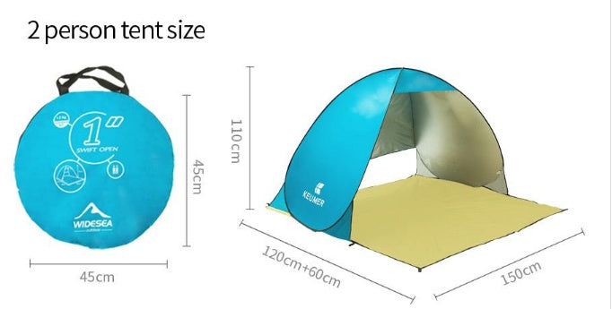 Double-Person UV Protection Automatic Beach Camping Tent
