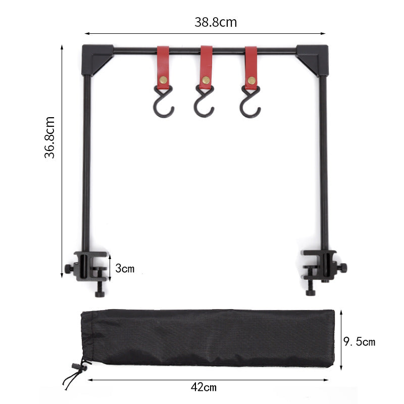 Adjustable Camping Desk Clamp Hanging Rack For Cookware