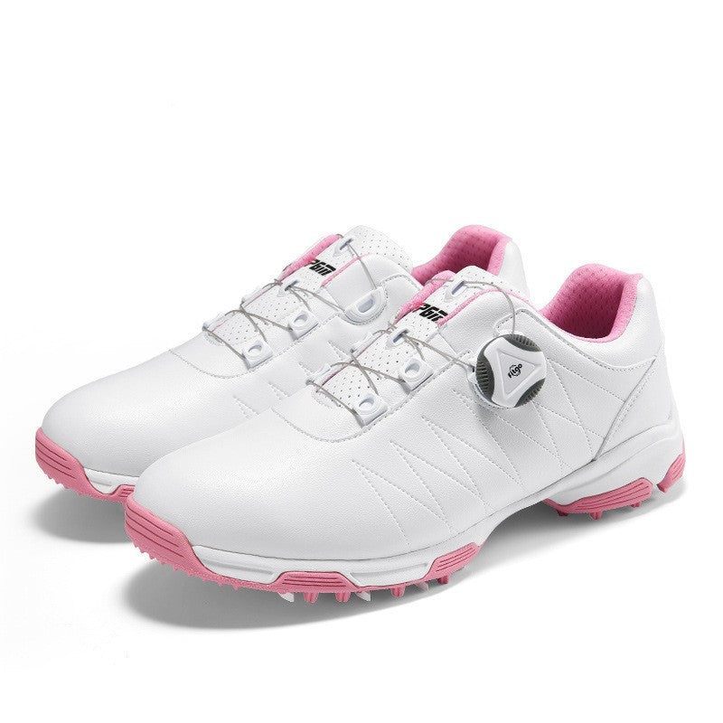 Women’s Waterproof Golf Shoes Anti-Slip Spin-Lace