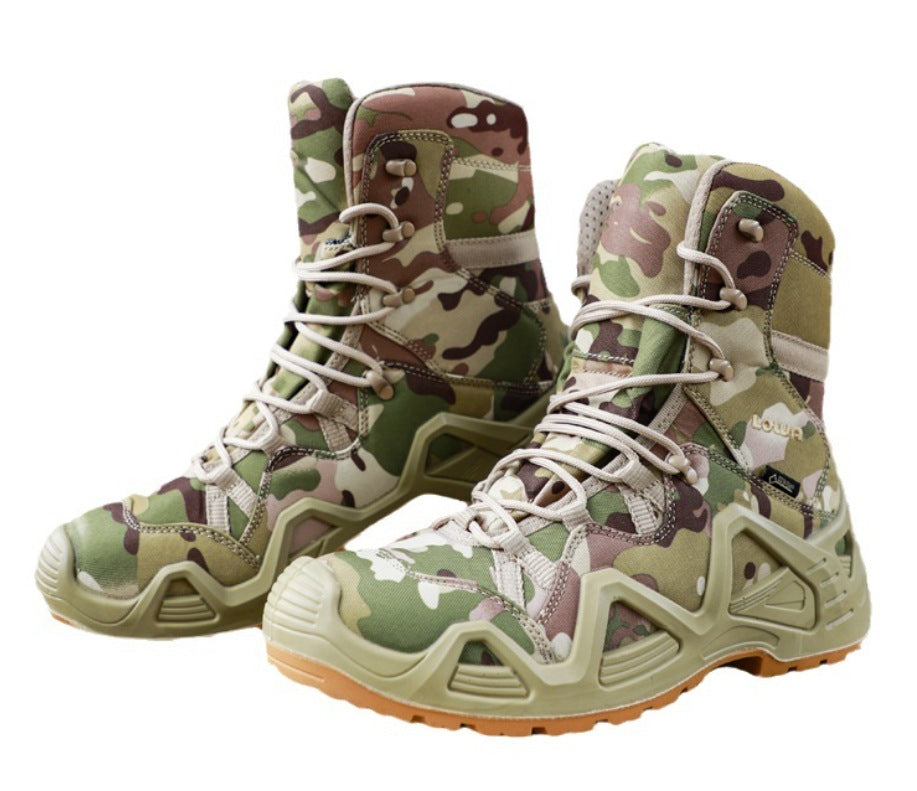 Mid-High Military Combat Hiking Training Boots