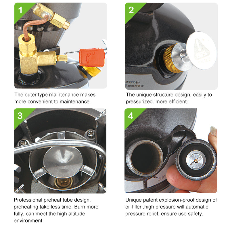 Field Heavy-Duty Gasoline Camping Stove For Outdoors