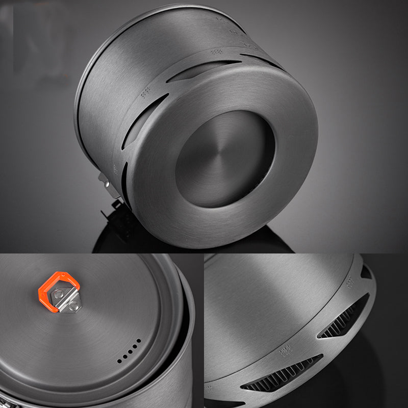 Camping Cookware Set Heat Exchanger Pot Kettle
