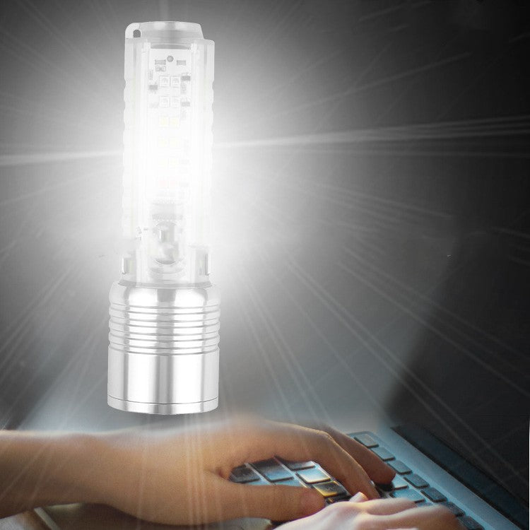 Laser UV Flashlight Waterproof Rechargeable LED Pocket Lamp