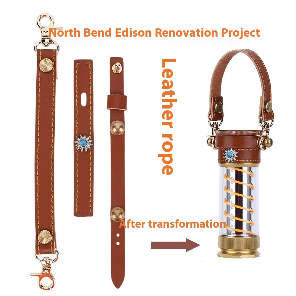 Beibang Edison Camping Lantern 3-Piece Set With Leather Rope