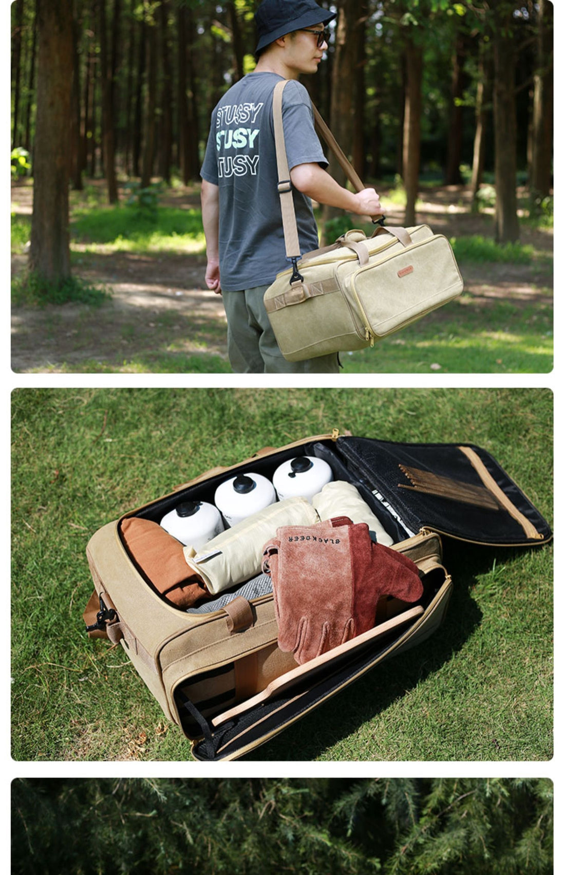Outdoor Camping Cookware And Gas Stove Picnic Set