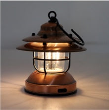 Retro USB Rechargeable Outdoor Camping Gas Lantern L-088