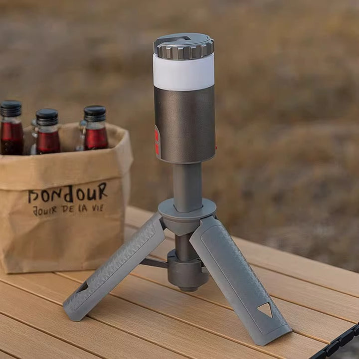 Portable Multi-Functional Aluminum Camping Lantern With Stand