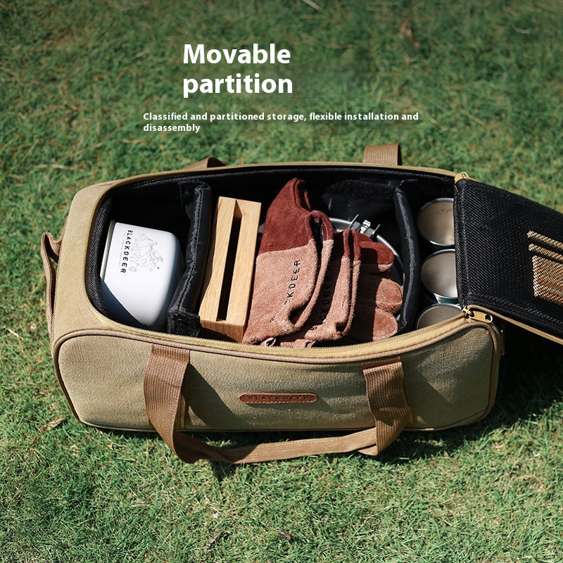 Outdoor Camping Cookware And Gas Stove Picnic Set