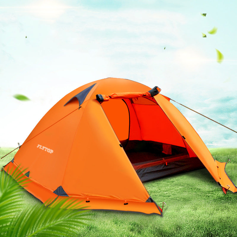 Double-Person Aluminum Pole Anti-Storm Camping Tent