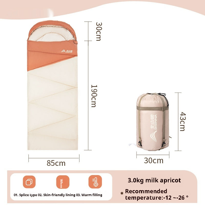 Thickened Warm Outdoor Camping Sleeping Bag