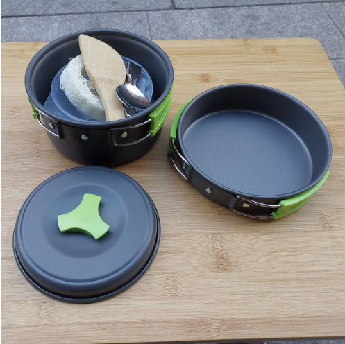 Outdoor Camping Cookware Set For 1-2 People