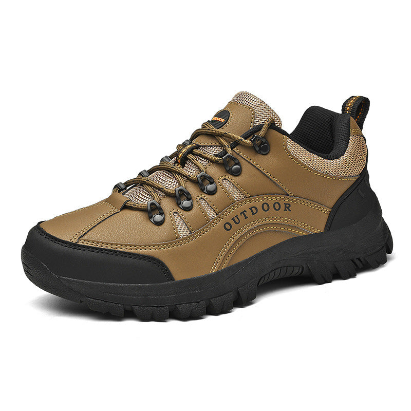 Men’s Leather Low-Top Autumn Winter Hiking Shoes