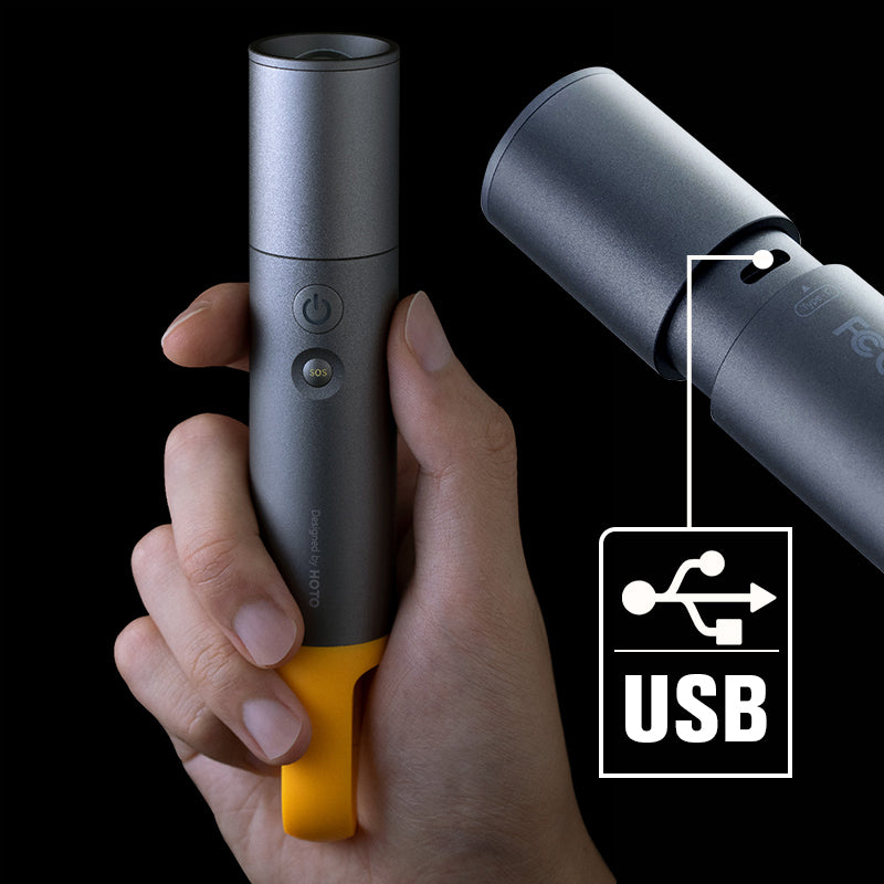 Lumen Bright Outdoor Camping Flashlight With Zoom