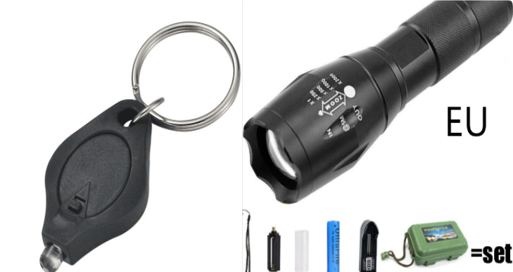 Rechargeable Waterproof Super Bright Tactical Camping Flashlight