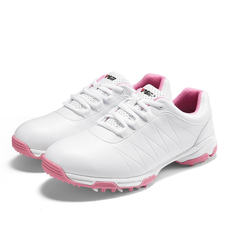 Women’s Waterproof Golf Shoes Anti-Slip Spin-Lace
