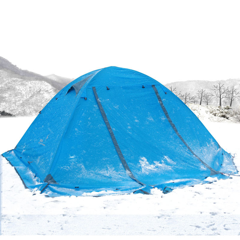 Double-Person Aluminum Pole Anti-Storm Camping Tent