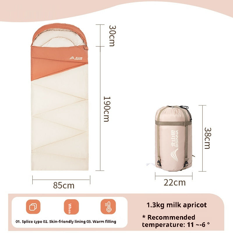 Thickened Warm Outdoor Camping Sleeping Bag