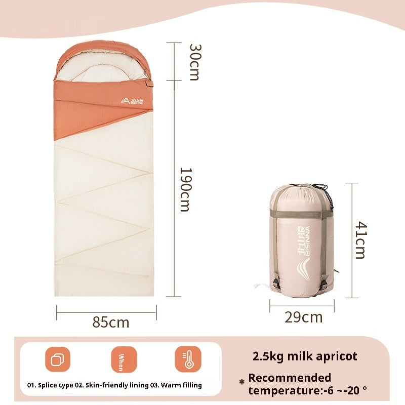 Thickened Warm Outdoor Camping Sleeping Bag