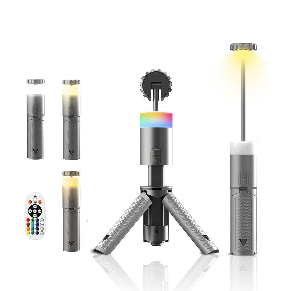 Portable Multi-Functional Aluminum Camping Lantern With Stand