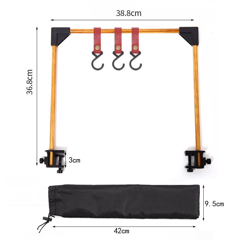 Adjustable Camping Desk Clamp Hanging Rack For Cookware