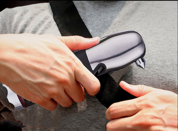Multi-Function LED Camping Flashlight With Safety Hammer