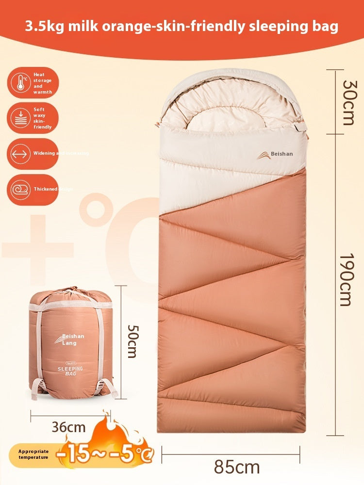 Thickened Warm Outdoor Camping Sleeping Bag