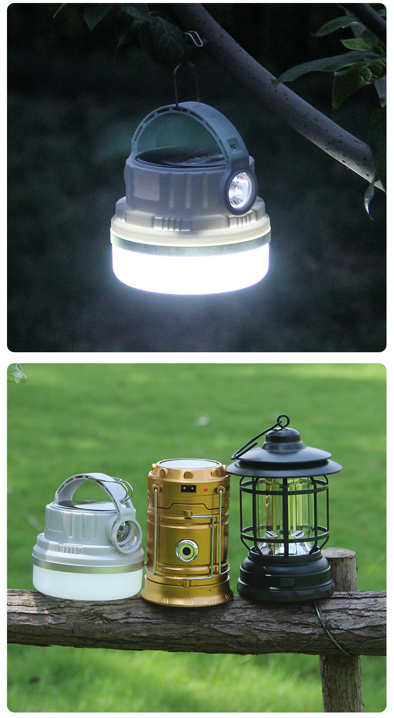 Retro Revolving Rechargeable Outdoor Camping Lantern
