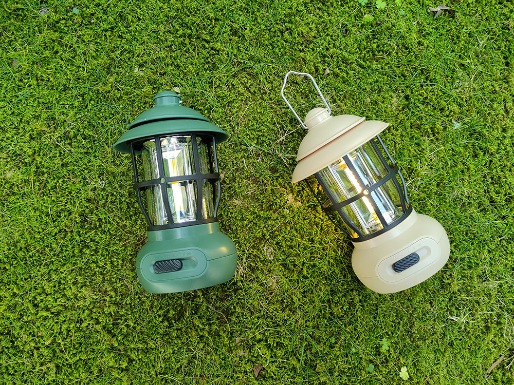 Vintage USB Rechargeable Outdoor Camping Lantern Light