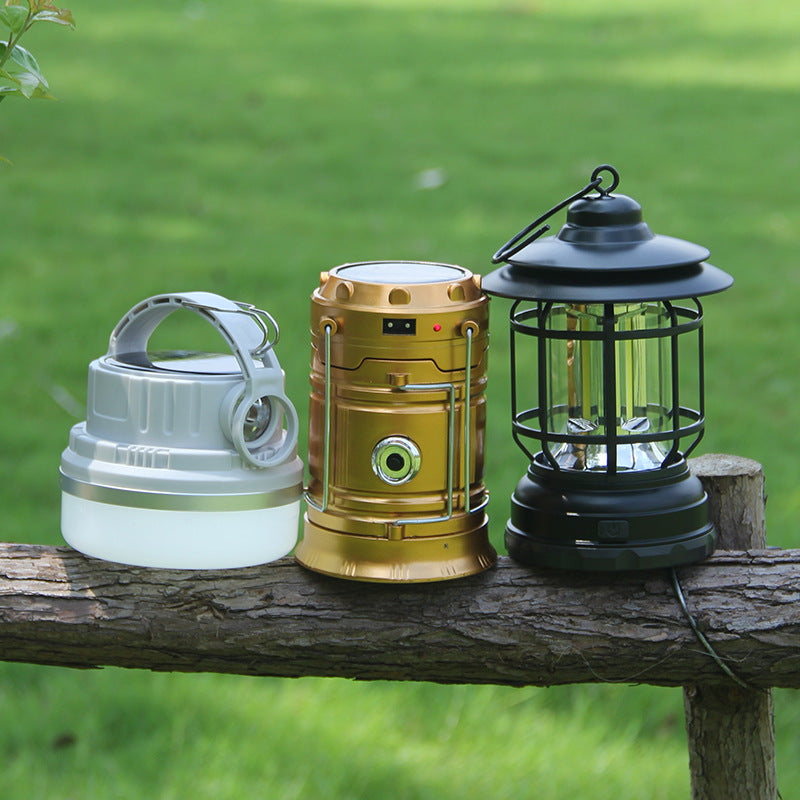 Retro Revolving Rechargeable Outdoor Camping Lantern