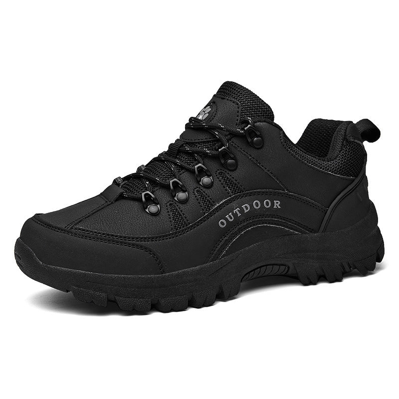 Men’s Leather Low-Top Autumn Winter Hiking Shoes