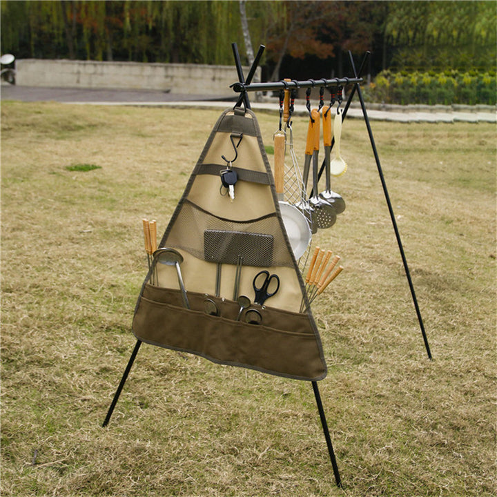 Foldable Outdoor Camping Tableware Set With Spatula