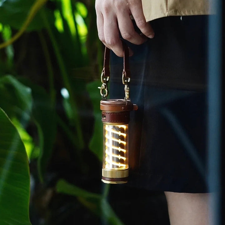 Beibang Edison Camping Lantern 3-Piece Set With Leather Rope